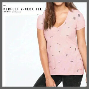 🆕PINK PERFECT V-NECK TEE S🆕